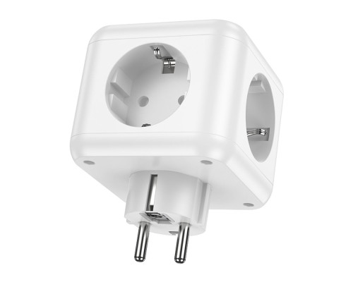 Мережевий Подовжувач Borofone BAC10 (PD20W/1C3A)(EU) Колір Бiлий 6941991114526