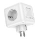 Мережевий Подовжувач Borofone BAC10 (PD20W/1C3A)(EU) Колір Бiлий 6941991114526