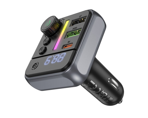 FM-трансмітер Borofone BC50 PD20W+QC3.018W BT 5.4 Total 38W Колір Чорний 6941991115257 ma35545_3346691