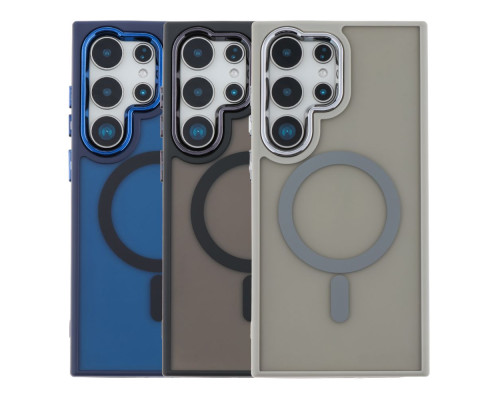Чохол TPU+PC Space Magnetic Color with Magsafe для Samsung Galaxy S24 Ultra 5G (S928) Колір Dark Blue 2020000436874 ma35381_3345957