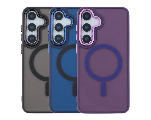 Чохол TPU+PC Space Magnetic Color with Magsafe для Samsung Galaxy S23 FE 5G (S711) Колір Grey 2020000437055