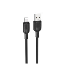 Кабель USB Borofone BX113 Silicone Lightning 2.4A 2m Колір Чорний 6941991115486 ma35583_3346746