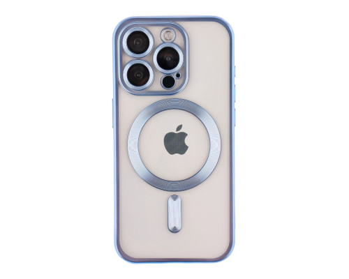 Чохол TPU Metallic Chrome Full Camera with Magsafe для iPhone 16 Pro Max Колір Chrome Blue 2020000451198 ma36191_3606945