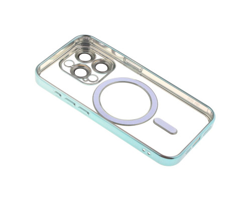 Чохол TPU Metallic Chrome Full Camera with Magsafe для iPhone 16 Pro Max Колір Chrome Blue 2020000451198 ma36191_3606945