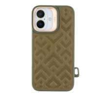 Чохол Kajsa Briquette Collection Rhombus with MagSafe для iPhone 16 Olive ma36171_3606854 2020000457961