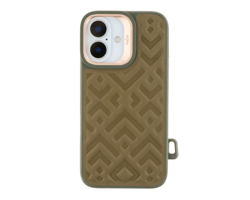 Чохол Kajsa Briquette Collection Rhombus with MagSafe для iPhone 16 Колір Olive 2020000457961 ma36171_3606854