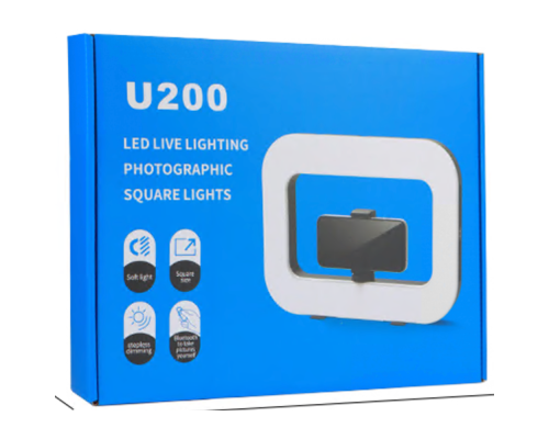 Студійна LED Лампа U200 8000mAh Колір Чорний 2020000480891 ma37532_3663138