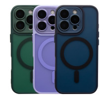 Чохол TPU+PC Magnetic Matte Camera Lens with Magsafe для iPhone 16 Pro Max Purple ma36194_3606974 2020000470489