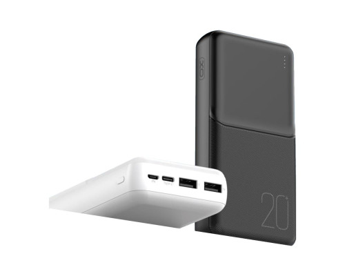 Універсальна Мобільна Батарея Power Bank XO PR252 Lighted Mobile Power 20000 mAh Колір Білий 6920680860586 ma37105_3610380