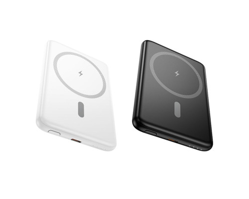 Універсальна Мобільна Батарея Power Bank Hoco J140A Tony PD20W ultra-thin magnetic 5000mAh Колір Бiлий 6942007640633 ma36640_3608763