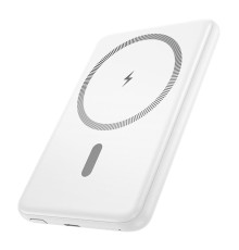 Універсальна Мобільна Батарея Power Bank Hoco J140A Tony PD20W ultra-thin magnetic 5000mAh Колір Бiлий 6942007640633 ma36640_3608763