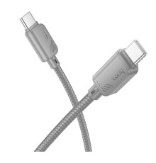 Кабель USB Hoco X113 Type-C to Type-C 60W Колір Сiрий 6942007646222 ma36775_3609173