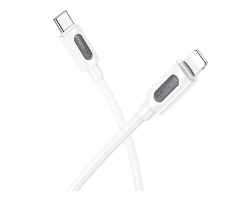 Кабель USB Borofone BX114 Silicone Type-C to Lightning PD27W Колір Бiлий 6941991116834 ma35939_3605848