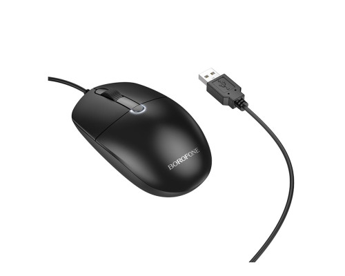 USB Миша Borofone BG17 Morning Колір Чорний 6941991119125 ma36602_3608639