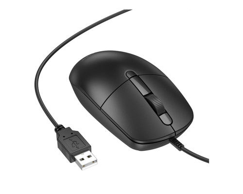 USB Миша Borofone BG17 Morning Колір Чорний 6941991119125 ma36602_3608639