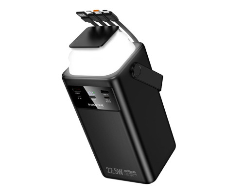 Універсальна Мобільна Батарея Power Bank Borofone BJ65B High 22.5W+PD20W+four-cables 80000mAh Колір Чорний 6941991122057 ma37802_3664796