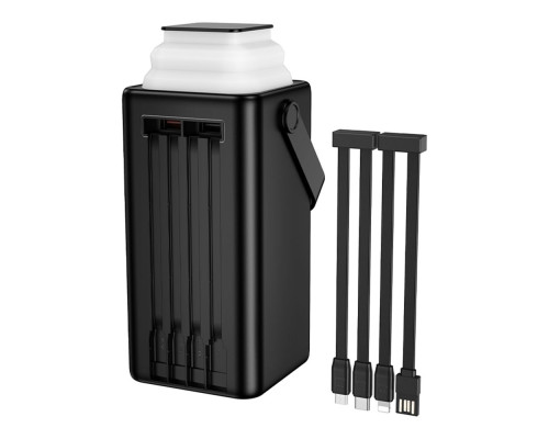 Універсальна Мобільна Батарея Power Bank Borofone BJ65B High 22.5W+PD20W+four-cables 80000mAh Колір Чорний 6941991122057 ma37802_3664796