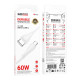 Кабель USB Borofone BX121 Type-C to Type-C 60W Колір Чорний 6941991123085 ma38229_3667918