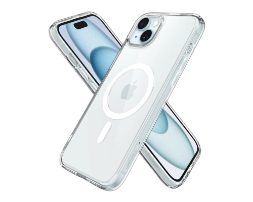 Чохол TPU+PC Spigen Ultra Hybrid with Magsafe для iPhone 15 Колір Transparent 2020000405436