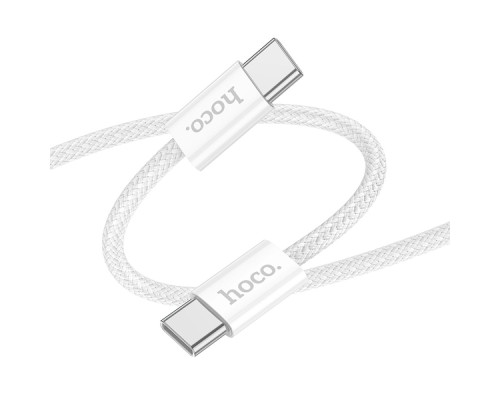 Кабель USB Hoco X104 Source 60W Type-C to Type-C Колір Бiлий 6942007616867