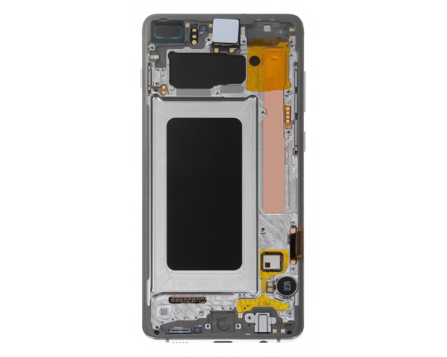 Дисплей Samsung G975 Galaxy S10 Plus з сенсором та рамкою white (Original) PLS-00-00026529