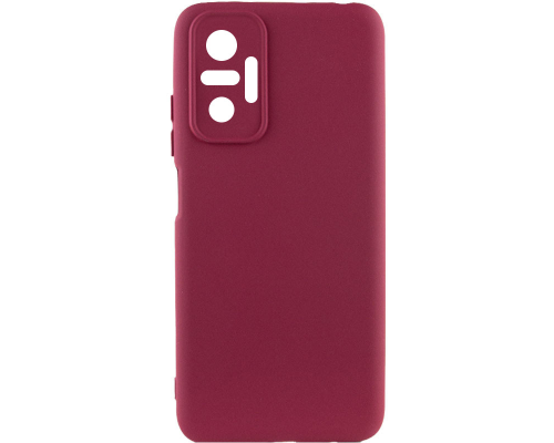 Чохол Silicone Cover Full Camera Xiaomi Redmi Note 10 Pro marsala PLS-00-00118611