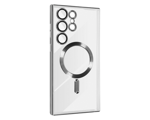 Чохол Fashion Case with MagSafe Full Camera Samsung S928 Galaxy S24 Ultra silver PLS-00-00120159