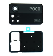 Скло камери Xiaomi Poco X4 Pro 5G з рамкою black PLS-00-00107424
