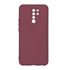Чохол Silicone Cover Full Camera Xiaomi Redmi 9 maroon PLS-00-00117491