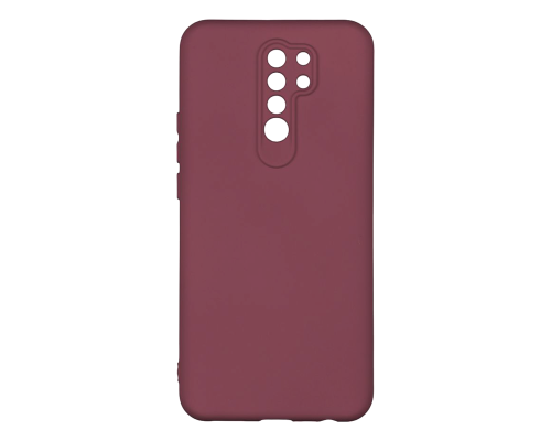 Чохол Silicone Cover Full Camera Xiaomi Redmi 9 maroon PLS-00-00117491