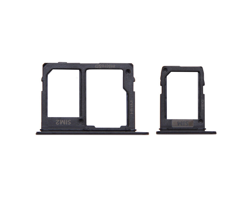 Тримач SIM-карти та карти пам'яті Samsung A605 Galaxy A6 Plus (2018) black PLS-00-00080348