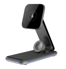 Бездротовий зарядний пристрій Proove Energy Fold 3в1 15W black PLS-00-00112592