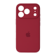 Чохол Silicone Case Full Camera Protective iPhone 17 Pro Max rose red PLS-00-00156039