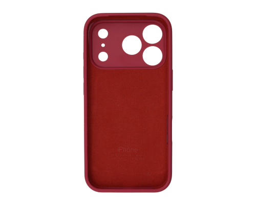 Чохол Silicone Case Full Camera Protective iPhone 17 Pro Max rose red PLS-00-00156039