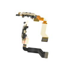 Шлейф iPhone 4s з роз'ємом зарядки black (Original Used) PLS-00-00005179