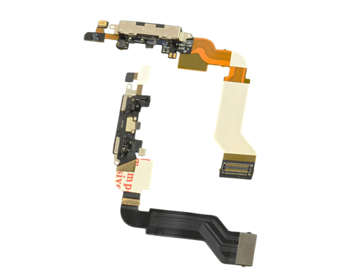 Шлейф iPhone 4s з роз'ємом зарядки black (Original Used) PLS-00-00005179