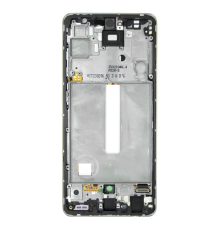 Дисплей Samsung A525 Galaxy A52 (2021) з сенсором та рамкою silver (Original) PLS-00-00083864