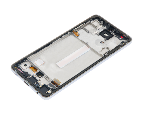 Дисплей Samsung A525 Galaxy A52 (2021) з сенсором та рамкою silver (Original) PLS-00-00083864