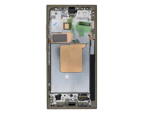 Дисплей Samsung S928 Galaxy S24 Ultra з сенсором та рамкою yellow (Original Assembled) PLS-00-00145922