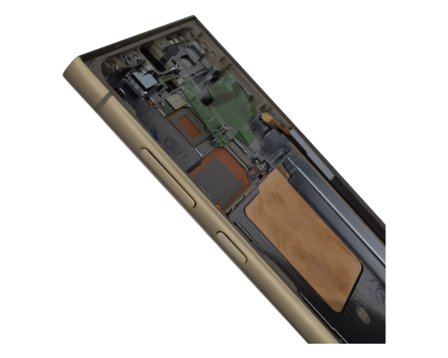 Дисплей Samsung S928 Galaxy S24 Ultra з сенсором та рамкою yellow (Original Assembled) PLS-00-00145922