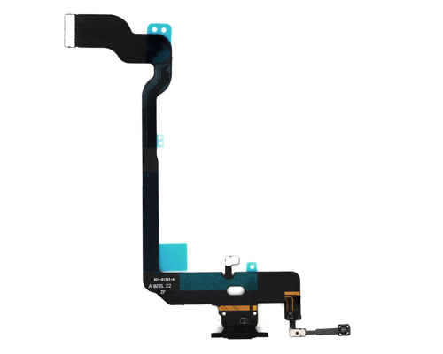 Шлейф iPhone XS з роз'ємом зарядки black PLS-00-00024077