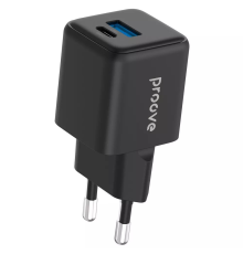 Зарядний пристрій Proove Pocket Gan Plus 25W USB-A+Type-C black PLS-00-00138623