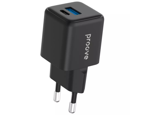 Зарядний пристрій Proove Pocket Gan Plus 25W USB-A+Type-C black PLS-00-00138623