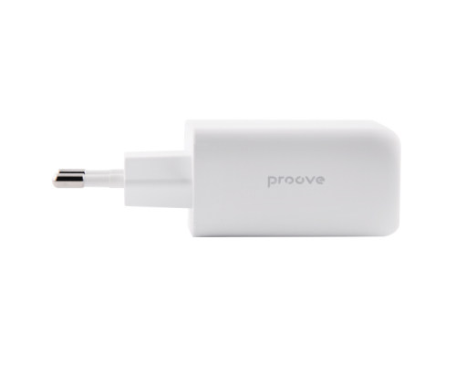 Зарядний пристрій Proove Silicone Power 45W 3A 1USB-A+1USB-C white PLS-00-00112611