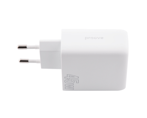 Зарядний пристрій Proove Silicone Power 45W 3A 1USB-A+1USB-C white PLS-00-00112611