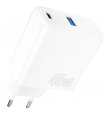 Зарядний пристрій Proove Silicone Power 45W 3A 1USB-A+1USB-C white PLS-00-00112611