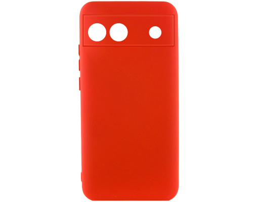 Чохол Silicone Cover Full Camera Google Pixel 6a red PLS-00-00118036