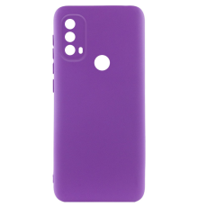 Чохол Silicone Cover Full Camera Motorola Moto E40 purple PLS-00-00118097