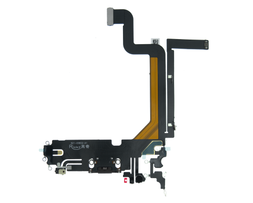 Шлейф iPhone 14 Pro Max з роз'ємом зарядки black (Original China) PLS-00-00107211