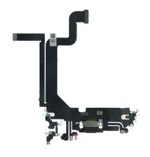Шлейф iPhone 14 Pro Max з роз'ємом зарядки black (Original China) PLS-00-00107211
